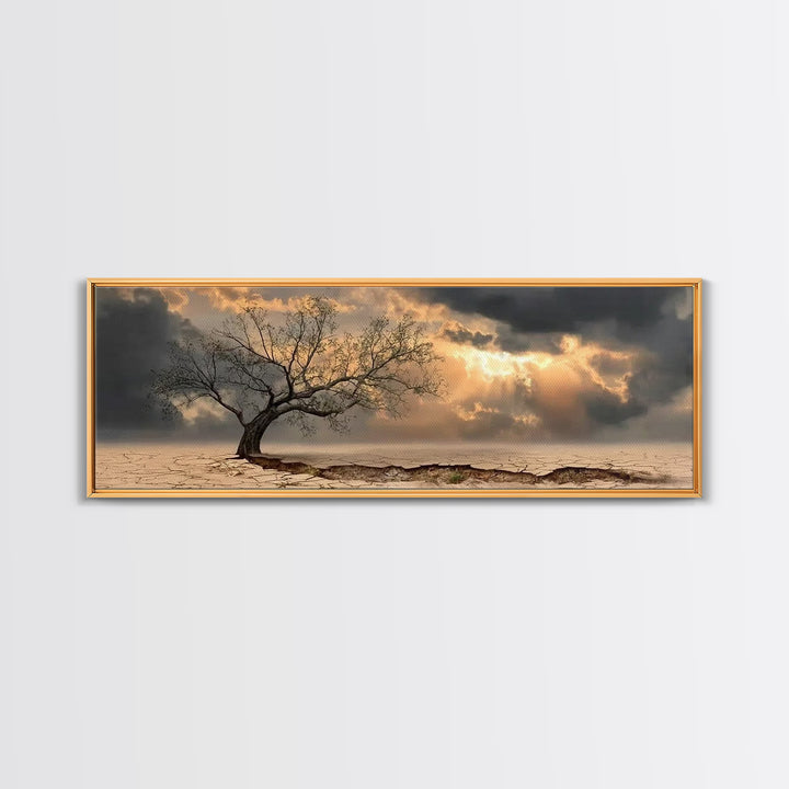 The Guiding Dawn – Framed Canvas Print – Christian Wall Art – Christian Art Canvas – Christmas Art – Panoramic Art – Christian Christmas De
