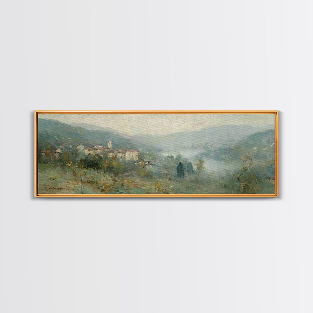 Bell Of Hope | Framed Canvas Print | Panoramic Art | Christian Wall Art | Christian Art Canvas | Christian Painting | Christian Christmas
