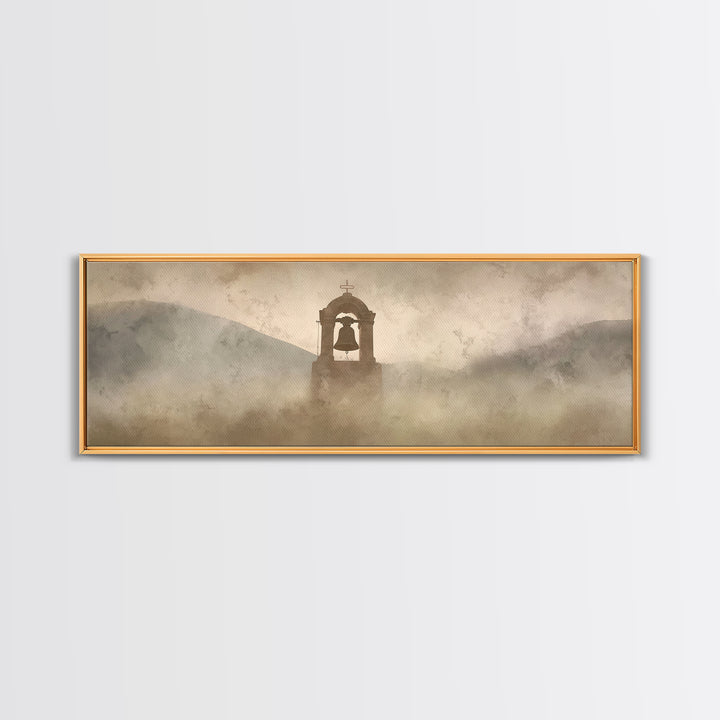 Hillside Rejoicing – Framed Canvas Print – Panoramic Art – Christian Wall Art – Christian Christmas Art – Christian Art Canvas – Jesus Pain