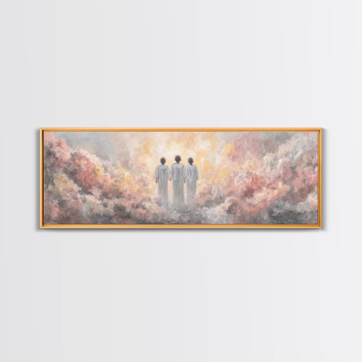 Soft Wings Arising | Framed Canvas Print | Christian Christmas Art | Panoramic Wall Art | Christian Art Canvas | Christian Decor | Christma