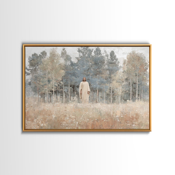 Pathway Of Mercy – Framed Canvas Print – Jesus Painting – Christian Art Canvas – Christian Wall Art – Unique Christian Art – Large Christia