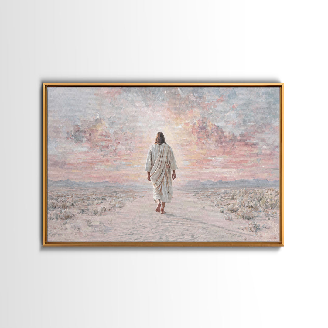 Dawn Of Redemption – Framed Canvas Print – Christian Wall Art – Christian Art Canvas – Jesus Painting – Modern Christian Art – Christian Gi