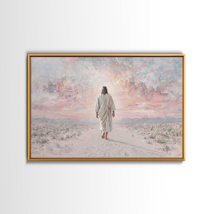 Dawn Of Redemption – Framed Canvas Print – Christian Wall Art – Christian Art Canvas – Jesus Painting – Modern Christian Art – Christian Gi