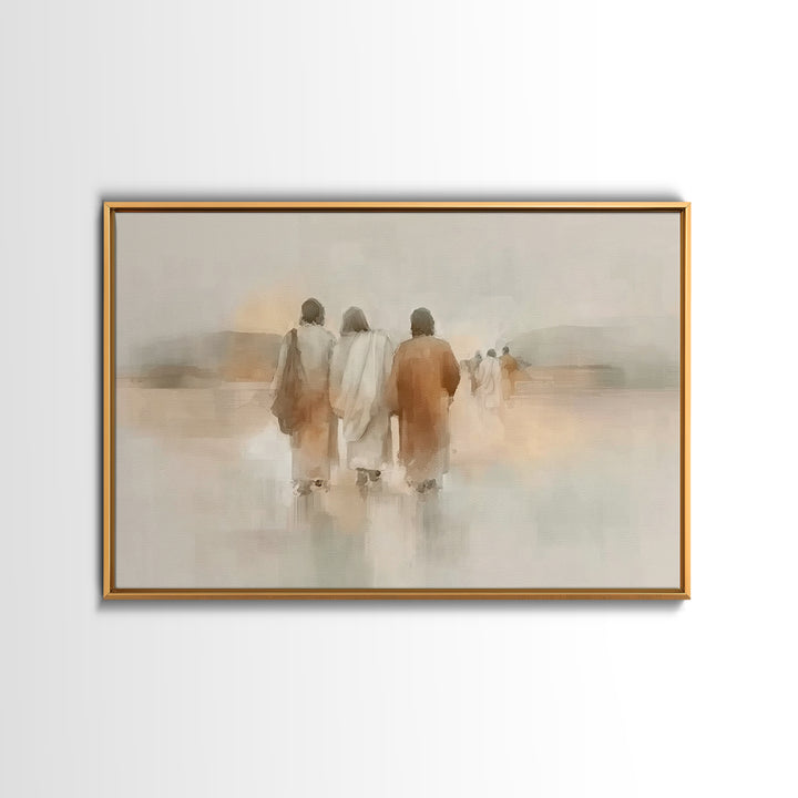 Threefold Mercy | Framed Canvas Print | Christian Wall Art | Christian Art Canvas | Jesus Painting | Minimalist Christian Art | Christian G
