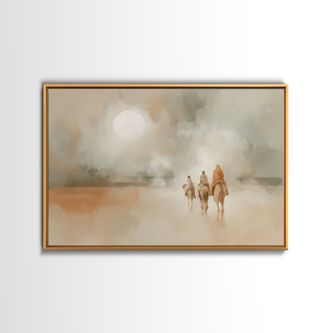 Radiant Dawn Path – Framed Canvas Print – Christian Art Canvas – Christian Decor – Christian Wall Art – Christmas Art – Christian Christmas
