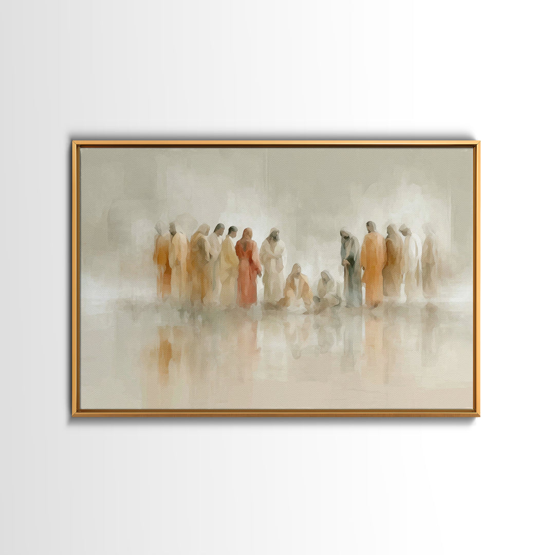 Desert Disciples – Framed Canvas Print – Christian Art Canvas – Christian Paintings – Jesus Painting – Christian Wall Art