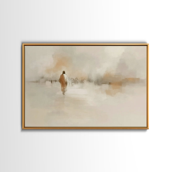 Sacred Steps, Framed Canvas Print, Christian Art Canvas, Jesus Painting, Christian Wall Art, Subtle Christian Paintings