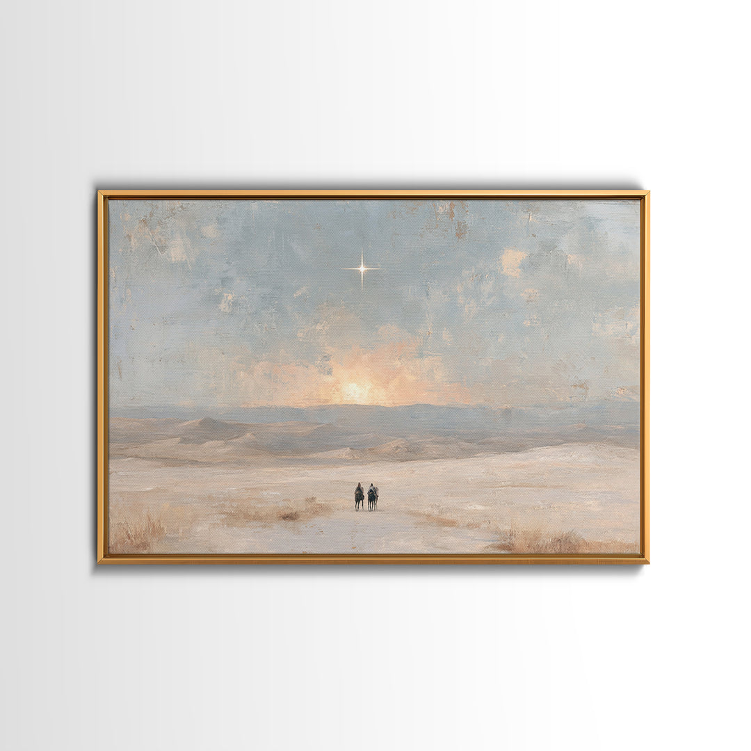 Holy Horizon – Framed Canvas Print – Christian Art Canvas – Christian Wall Art – Christmas Art – Christian Gift – Christian Christmas Art