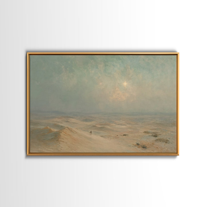 Sacred Horizon – Framed Canvas Print – Christian Christmas Art – Christian Wall Art – Christian Art Canvas – Christmas Art – Christian Gift