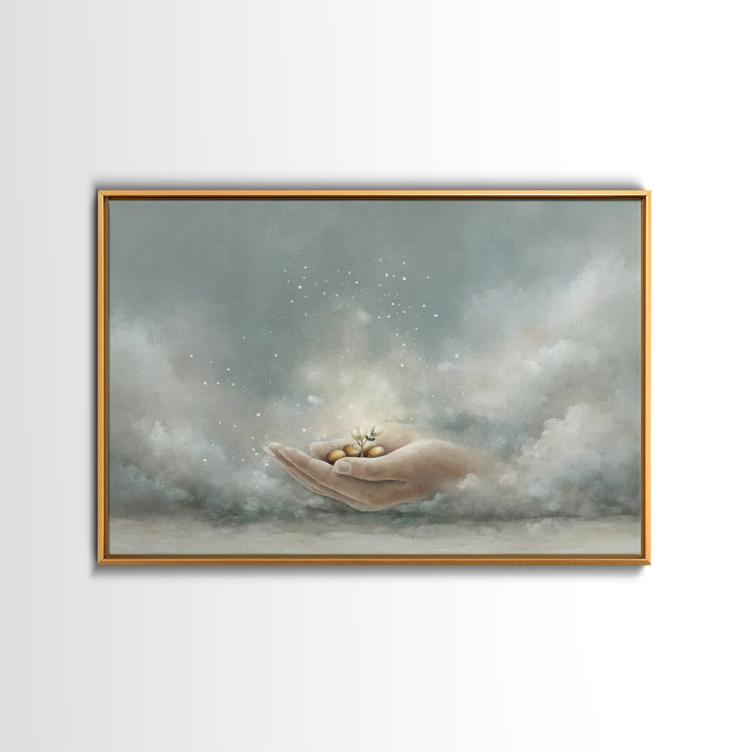 Seeds Of Hope - Framed Canvas Print - Christian Art Canvas - Christian Wall Art - Jesus Painting - Christian Gift Ideas