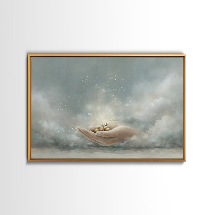 Seeds Of Hope - Framed Canvas Print - Christian Art Canvas - Christian Wall Art - Jesus Painting - Christian Gift Ideas
