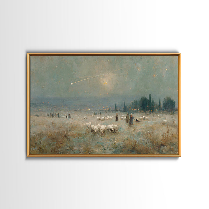 Journey of the Wise | Framed Canvas Print | Christmas Wall Art | Christian Christmas Art | Christian Art Canvas | Vintage Christmas Art | C