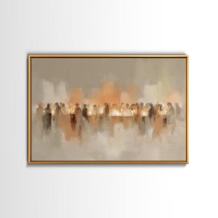 Table Of Light – Framed Canvas Print – Christian Art Print – Christian Art Work – Minimalist Christian Art – Christian Wall Art