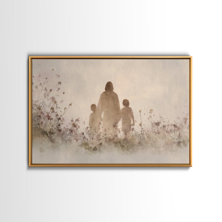 Walk Of Grace – Framed Canvas Print – Jesus Painting – Christian Wall Art – Christian Art Canvas – Christian Art – Christian Gift Ideas