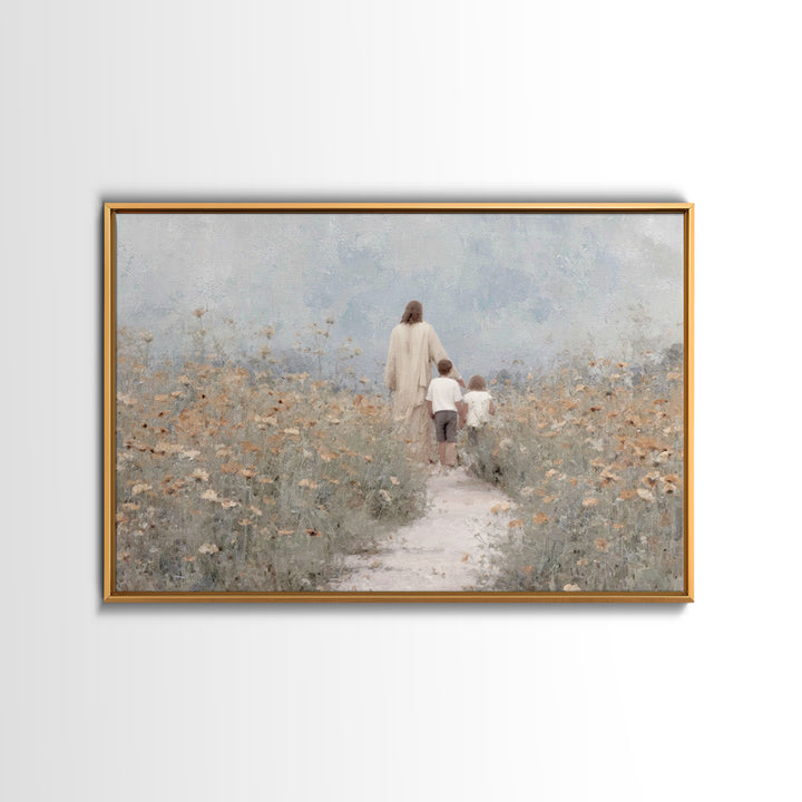 Fields Of Mercy, Framed Canvas Print, Jesus Painting, Christian Wall Art, Christian Art Canvas, Christmas Art Prints, Christian Gift Ideas