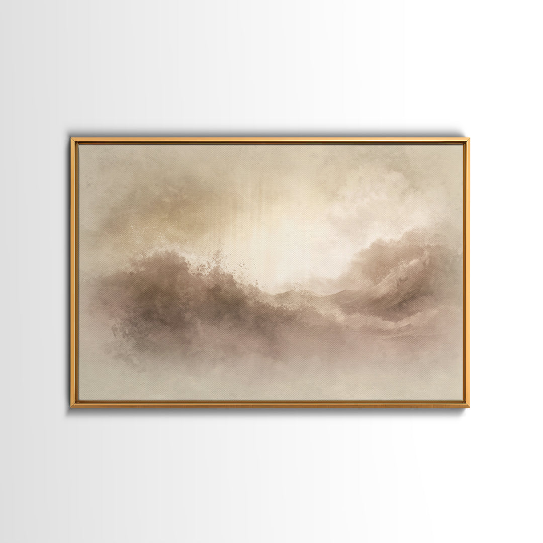 Eternal Refuge – Framed Canvas Print – Christian Art Print – Jesus Painting – Minimalist Christian Art – Christian Wall Art – Christian Chr