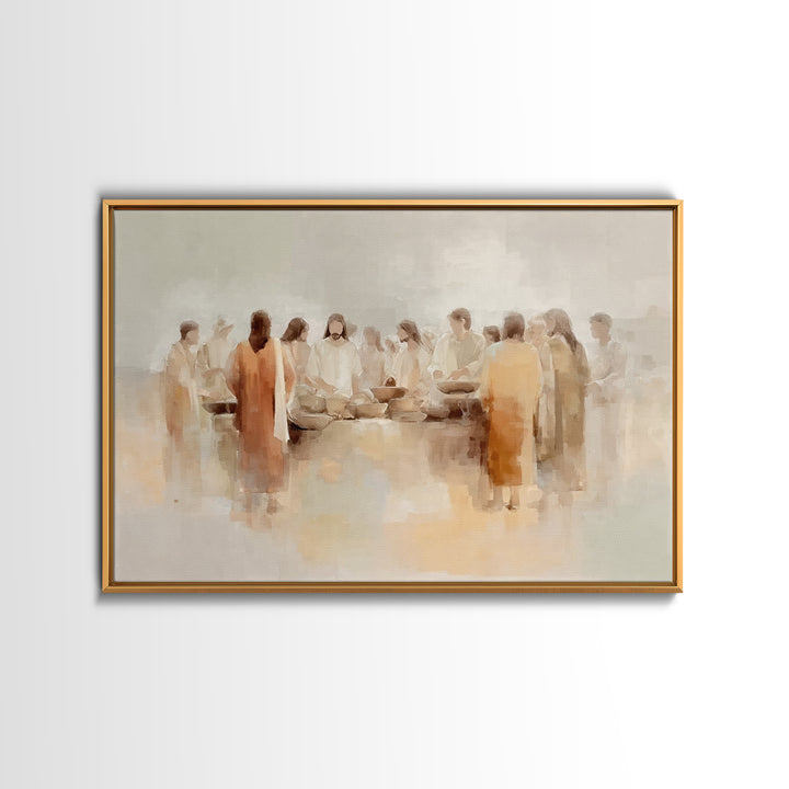 Circle Of Hope – Framed Canvas Print – Christian Wall Art – Christian Art Canvas – Jesus Painting – Christian Art Work – Modern Christian P