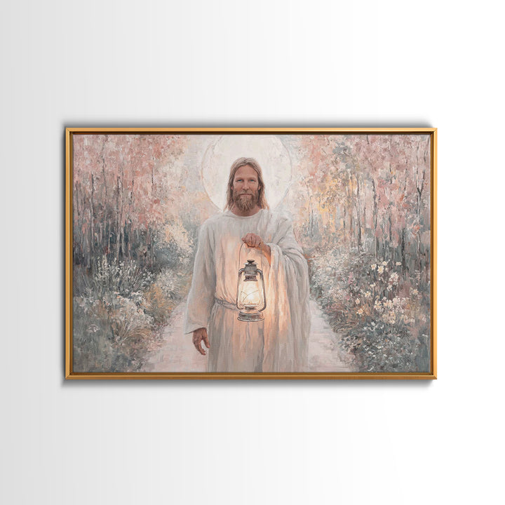 Radiant Way Home – Framed Canvas Print – Christian Wall Art – Christian Art Canvas – Jesus Painting – Christian Gift Ideas – Modern Christi