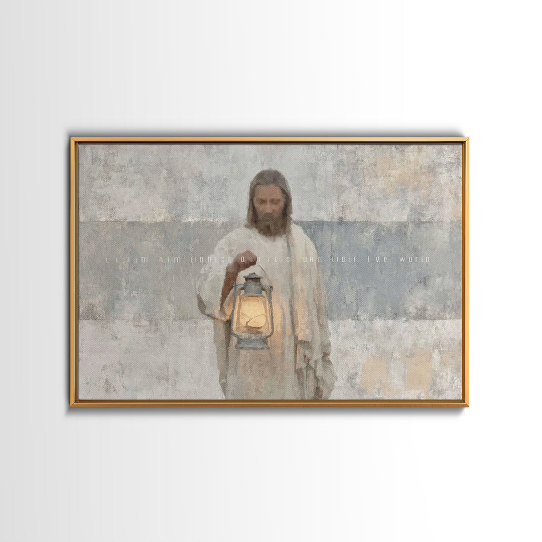 Soft Morning Light | Framed Canvas Print | Christian Wall Art | Jesus Canvas Art | Christian Art Canvas | Subtle Christian Art | Christian