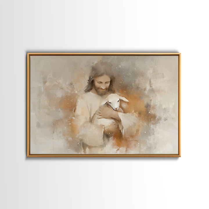 Warm Embrace Light – Framed Canvas Print – Christian Art Canvas – Jesus Paintings – Christian Wall Art – Christian Gift Ideas – Christian A