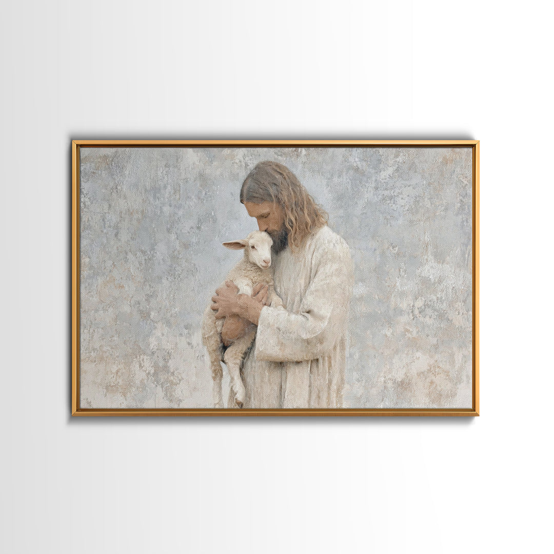 Light Of Compassion – Framed Canvas Print – Christian Art Canvas – Christian Wall Art – Jesus Painting – Christian Christmas Art – Christia
