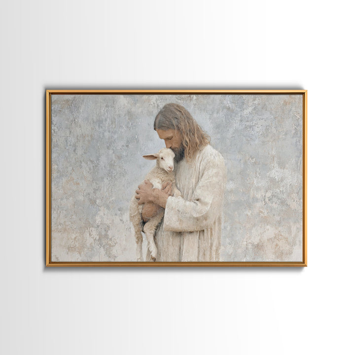 Light Of Compassion – Framed Canvas Print – Christian Art Canvas – Christian Wall Art – Jesus Painting – Christian Christmas Art – Christia