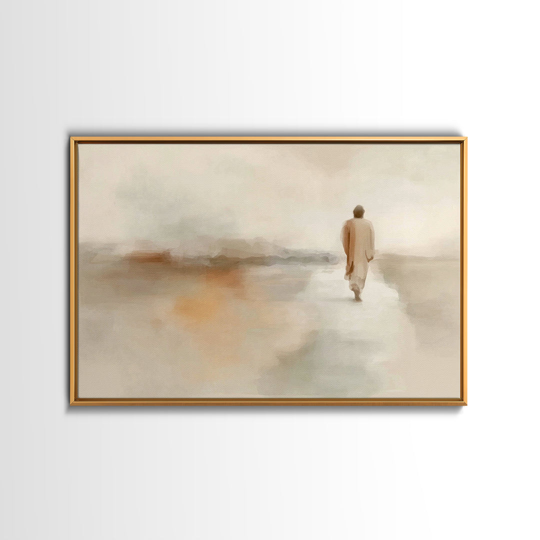Desert Grace – Framed Canvas Print – Christian Art Canvas – Jesus Painting – Christian Wall Art – Modern Christian Art
