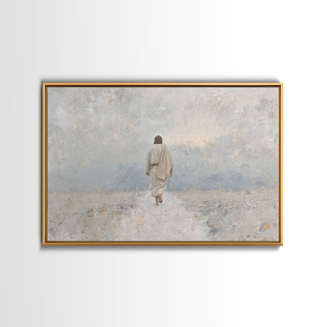 Heaven’s Horizon | Framed Canvas Print | Christian Wall Art | Jesus Painting | Christian Art Canvas | Unique Christian Art