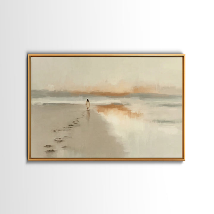 Horizon Of Hope, Framed Canvas Print, Christian Art Print, Jesus Painting Canvas, Christian Wall Art, Minimalist Christian Art, Christian D