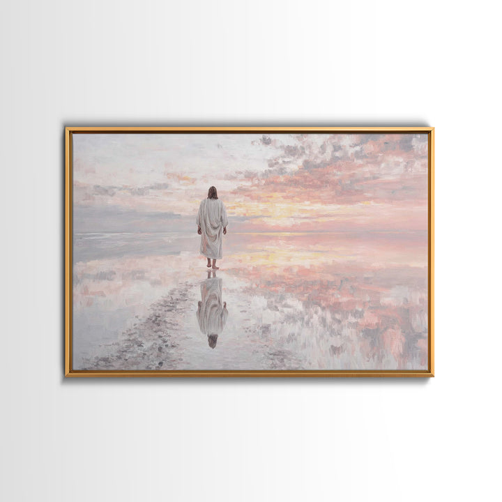 Horizon Of Grace | Framed Canvas Print | Christian Art Canvas | Jesus Painting | Christian Wall Art | Subtle Christian Art | Christian Art