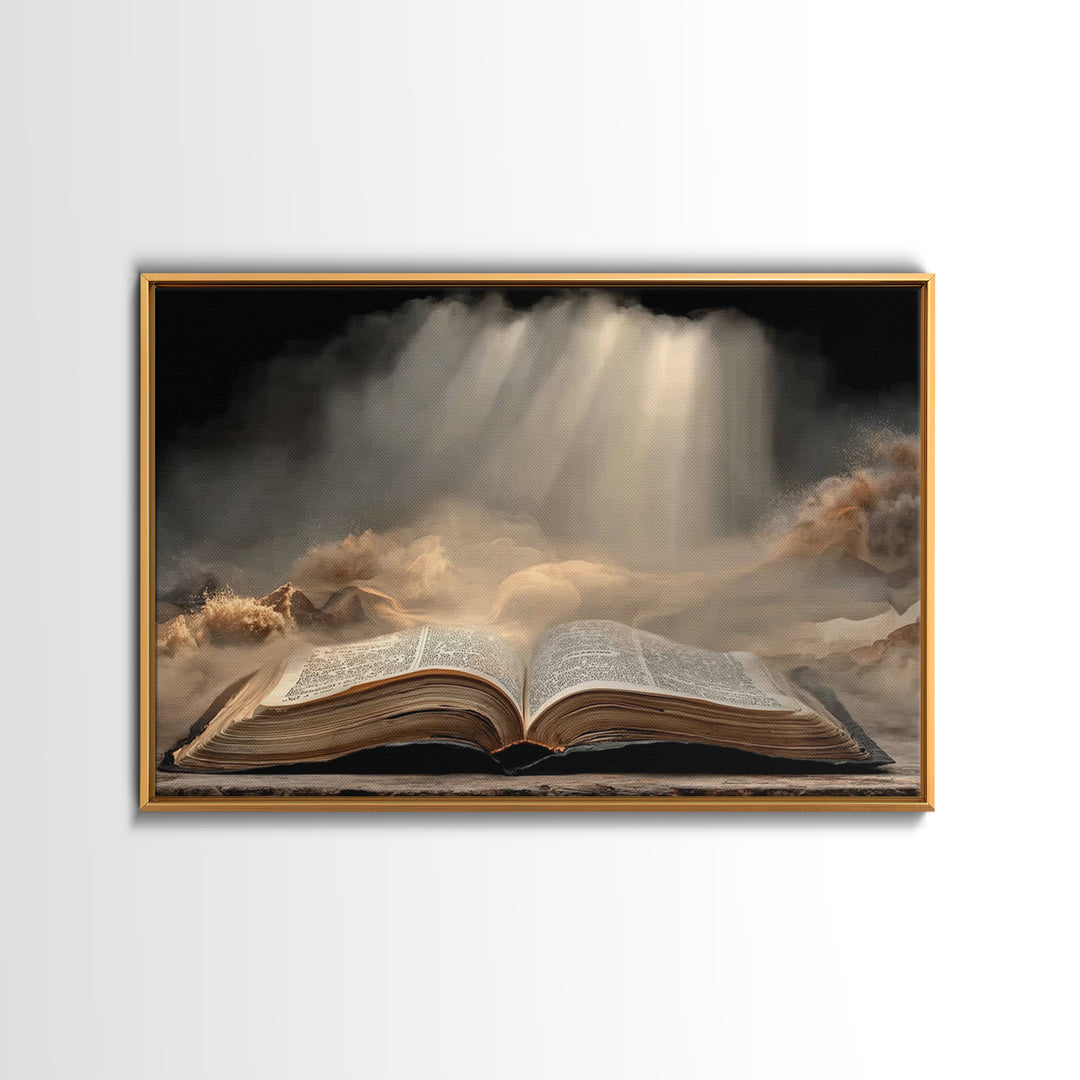 Night Of Wonder – Framed Canvas Print – Christian Wall Art – Christian Art Canvas – Christian Christmas Art – Jesus Painting – Christian De