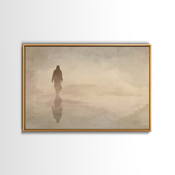 Path Of Mercy – Framed Canvas Print – Christian Wall Art – Jesus Painting – Christian Art Canvas – Moody Christian Art – Christian Decor Fo