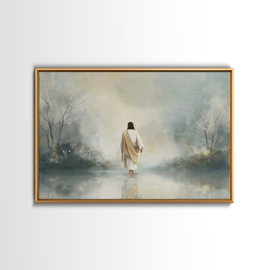 Celestial Promise – Framed Canvas Print – Christian Art Canvas – Jesus Painting – Christian Christmas Art – Framed Christmas Art – Christia