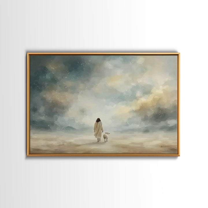 Heavenly Way | Framed Canvas Print | Christian Wall Art | Jesus Art Print | Christian Christmas Art | Christian Decor | Christian Painting