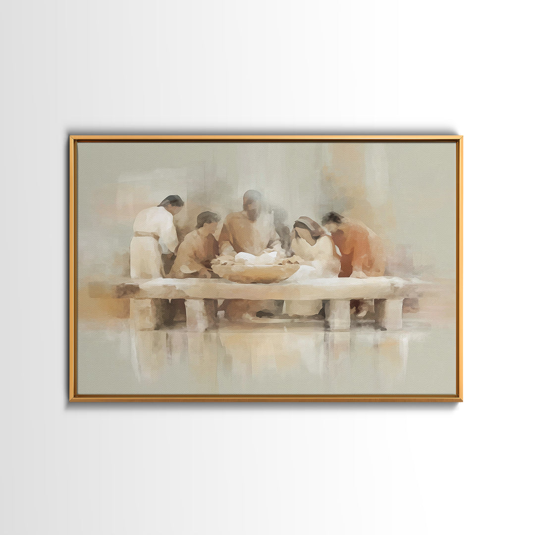 Gathering Of Grace – Framed Canvas Print – Christian Art Canvas – Christian Wall Art – Christian Art – Christian Gift Ideas – Modern Christ