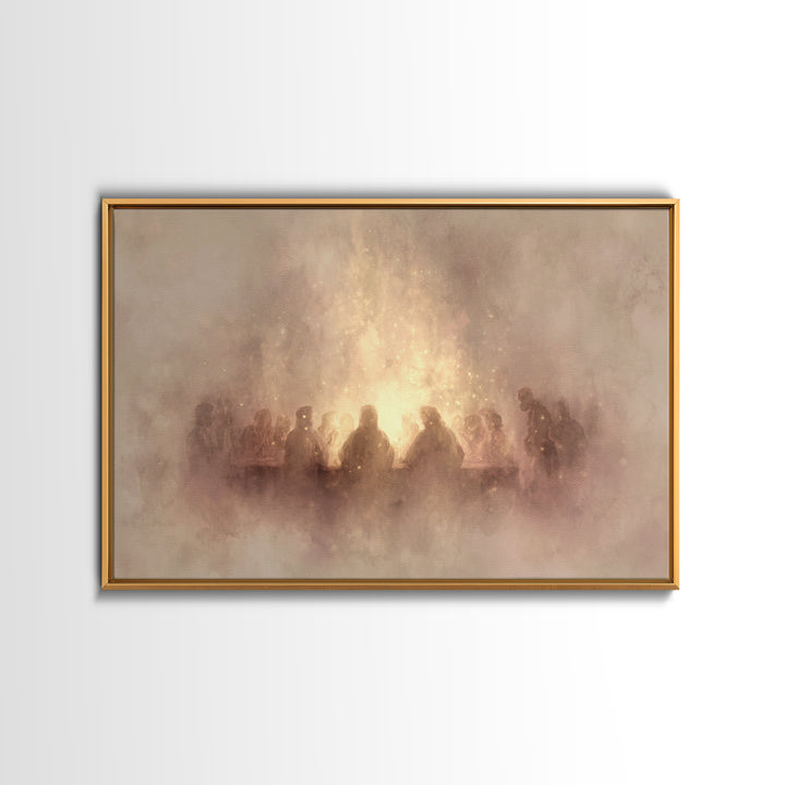 Upper Room Light – Framed Canvas Print – Christian Art Canvas – Christian Wall Art – Christian Christmas Art – Christian Painting – Christi