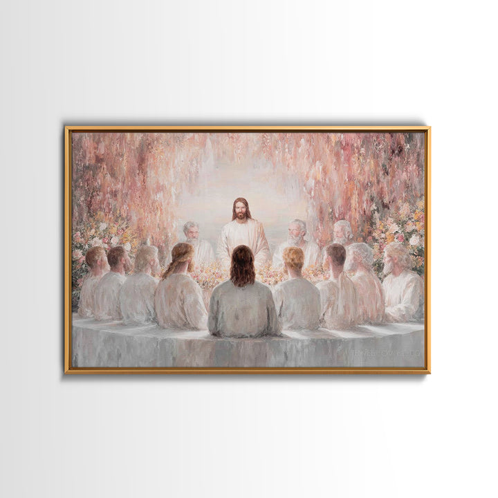 Garden Covenant – Framed Canvas Print – Christian Christmas Art – Jesus Art Print – Christian Wall Art – Unique Christian Art – Christian D
