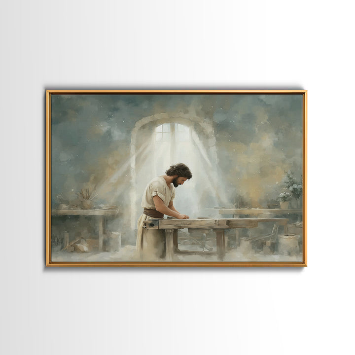 Guided By Grace | Framed Canvas Print | Christian Art Canvas | Jesus Painting | Modern Christian Art | Christian Wall Art | Christian Art G