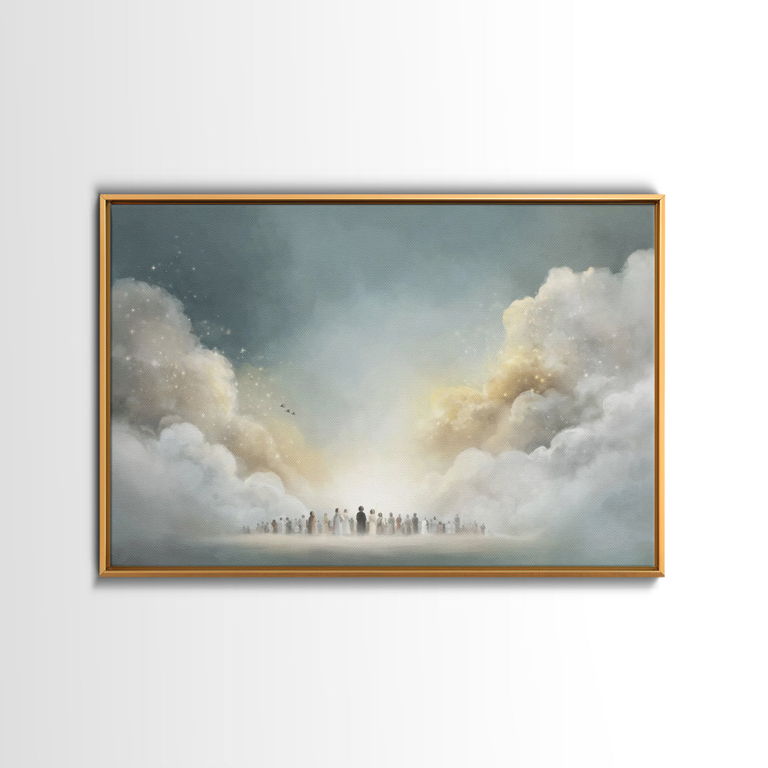 Garden Workshop – Framed Canvas Print – Christian Art Canvas – Jesus Painting – Christian Wall Art – Unique Christian Art – Christian Gift