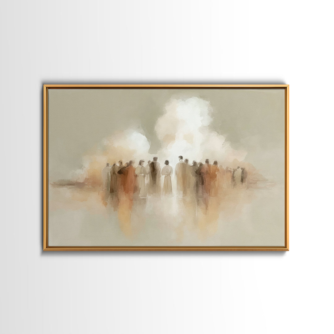 Cloud Gathering – Framed Canvas Print – Christian Art Canvas – Christian Paintings – Christian Wall Art – Subtle Christian Art – Christian