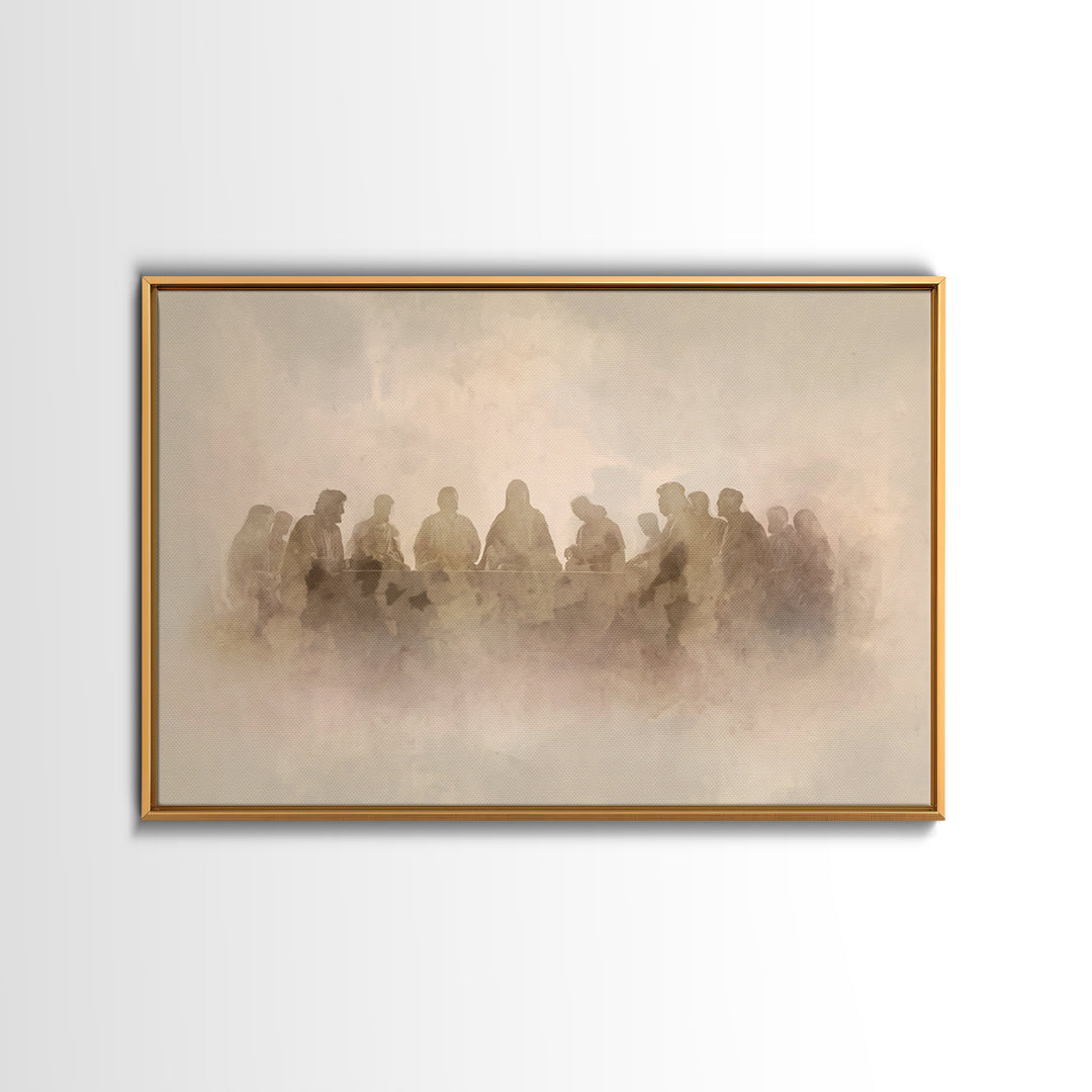 Sacred Fellowship – Framed Canvas Print – Christian Wall Art – Christian Art Canvas – Jesus Painting – Christian Decor – Christian Art – Mo