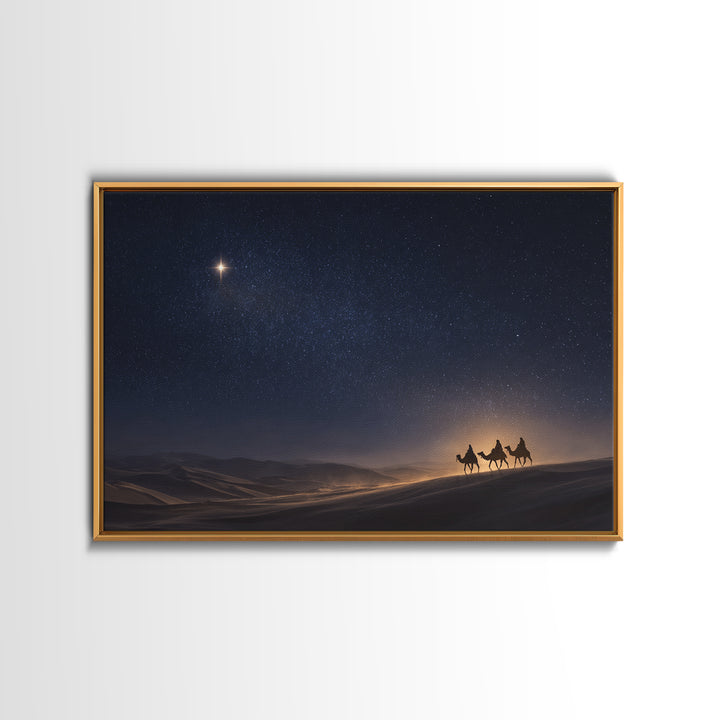 Epiphany Sky | Framed Canvas Print | Christian Art | Christmas Canvas Wall Art | Christian Art Canvas | Christian Gift Ideas | Christmas Ar