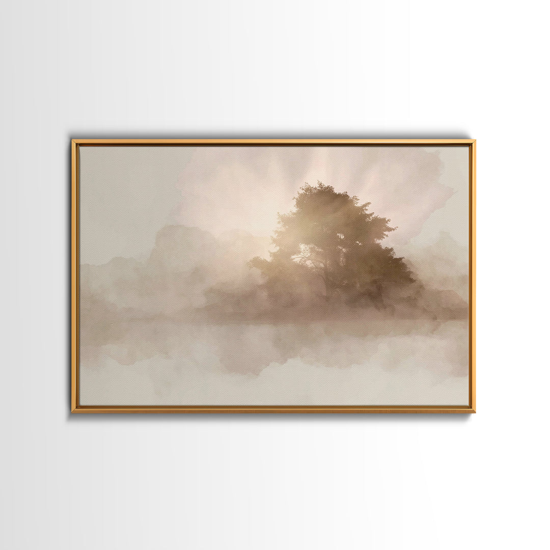 Radiant Morning Sky | Framed Canvas Print | Christian Art Canvas | Modern Christian Art | Christian Wall Art | Subtle Christian Art | Chris