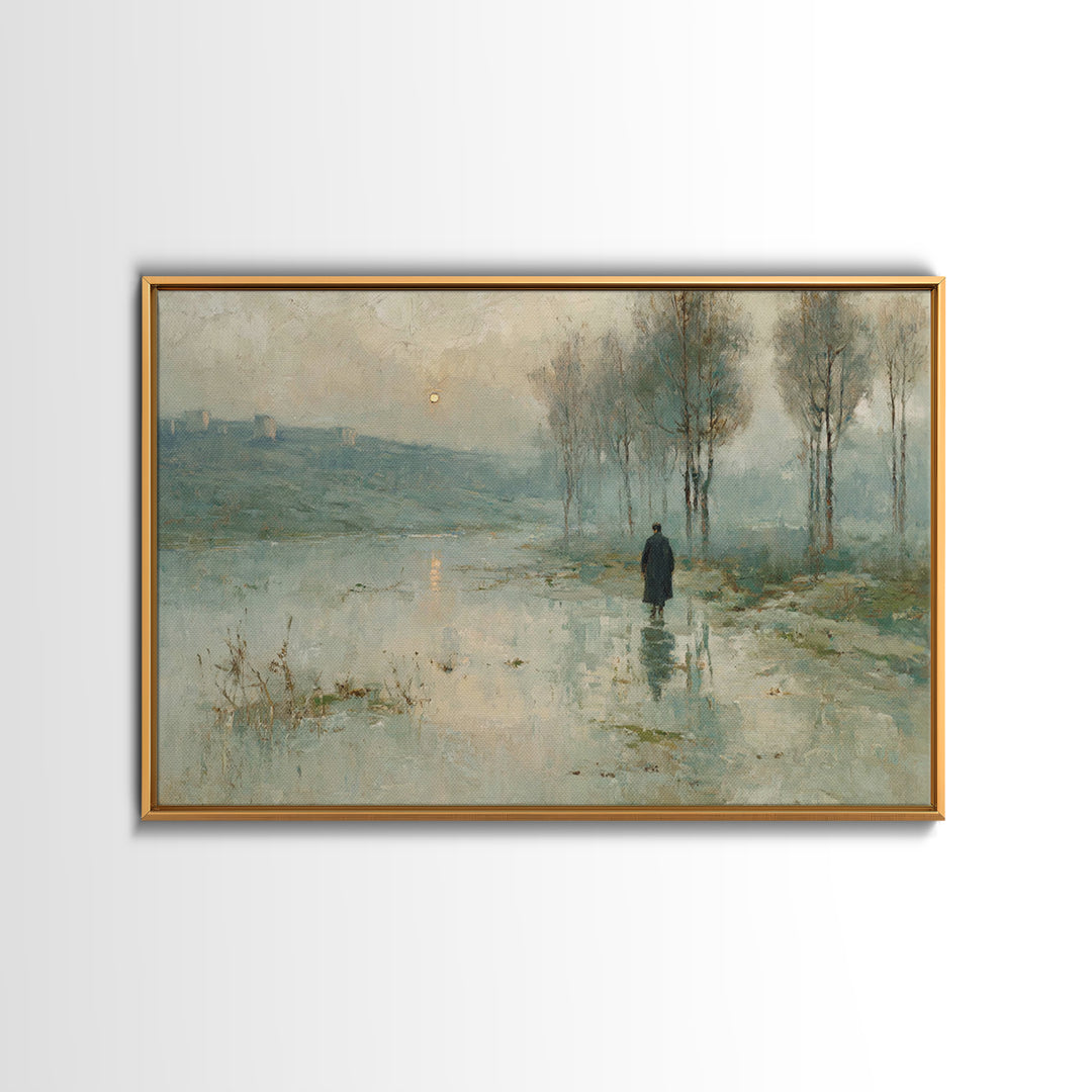 Valley Of Light – Framed Canvas Print – Christian Art Canvas – Christian Wall Art – Moody Christian Art – Christian Art Print – Modern Chri