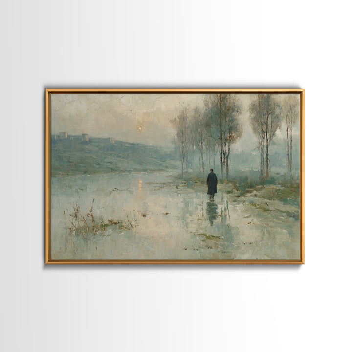 Valley Of Light – Framed Canvas Print – Christian Art Canvas – Christian Wall Art – Moody Christian Art – Christian Art Print – Modern Chri