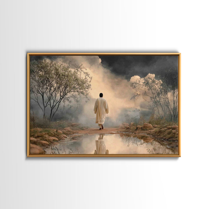 Rising Dawn Hope, Framed Canvas Print, Christian Art Canvas, Christian Wall Art, Subtle Christian Art, Modern Christian Art, Christian Art