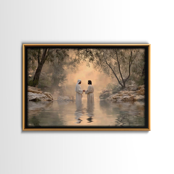 Holy Covenant Stillness – Framed Canvas Print – Christian Wall Art – Christian Art Canvas – Minimalist Christian Art – Christian Gift – Jes