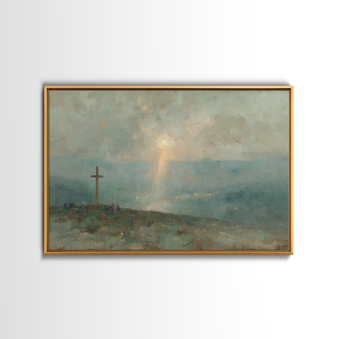 Twofold Grace – Framed Canvas Print – Jesus Painting – Christian Art Canvas – Modern Christian Art – Christian Wall Art – Christian Gift Id
