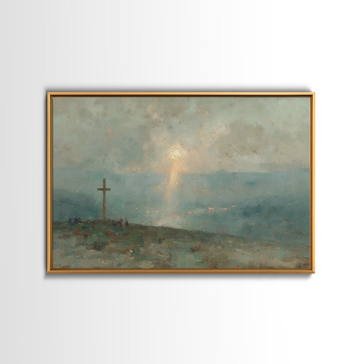 Twofold Grace – Framed Canvas Print – Jesus Painting – Christian Art Canvas – Modern Christian Art – Christian Wall Art – Christian Gift Id