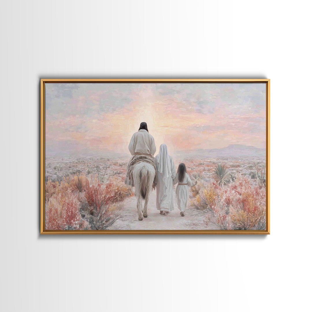 Walk Of Faith – Framed Canvas Print – Christian Art Canvas – Christian Wall Art – Modern Christian Art – Christian Gift Ideas